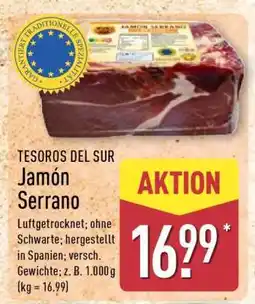 Aldi Nord TESOROS DEL SUR Jamón Serrano Angebot