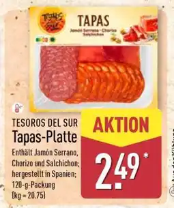 Aldi Nord TESOROS DEL SUR Tapas-Platte Angebot