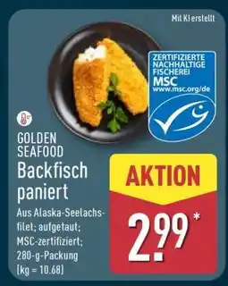 Aldi Nord GOLDEN SEAFOOD Backfisch paniert Angebot