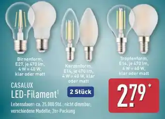 Aldi Nord CASALUX LED-Filament Angebot