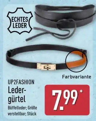Aldi Nord UP2FASHION Ledergürtel Angebot