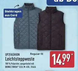 Aldi Nord UP2FASHION Leichtsteppweste Angebot