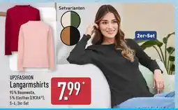 Aldi Nord UP2FASHION Langarmshirts Angebot