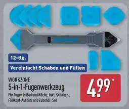 Aldi Nord WORKZONE 5-in-1-Fugenwerkzeug Angebot
