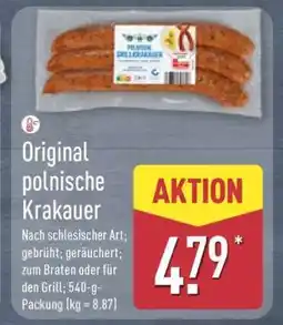 Aldi Nord Original polnische Krakauer Angebot
