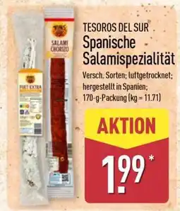 Aldi Nord TESOROS DEL SUR Spanische Salamispezialität Angebot