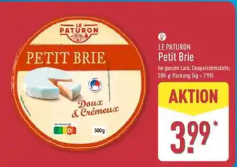Aldi Nord LE PATURON Petit Brie Angebot
