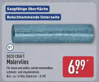 Aldi Nord DECO CRAFT Malervlies Angebot