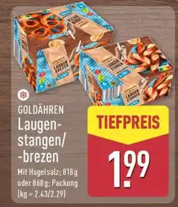 Aldi Nord GOLDÄHREN Laugenstangen/-brezen Angebot