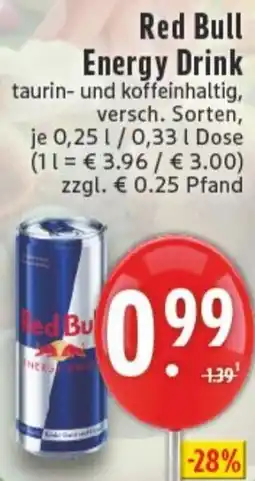 Edeka Red Bull Energy Drink Angebot
