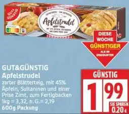 Edeka GUT&GÜNSTIG Apfelstrudel Angebot