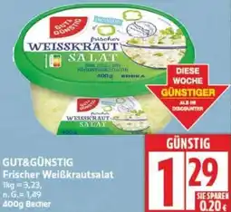 Edeka GUT&GÜNSTIG Frischer Weißkrautsalat Angebot