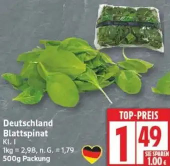 Edeka Deutschland Blattspinat Angebot