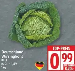 Edeka Deutschland Wirsingkohl Angebot