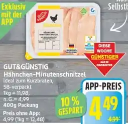 Edeka GUT&GÜNSTIG Hähnchen-Minutenschnitzel Angebot