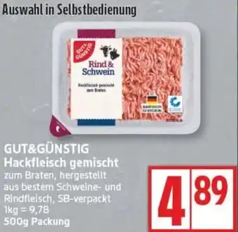 Edeka GUT&GÜNSTIG Hackfleisch gemischt Angebot