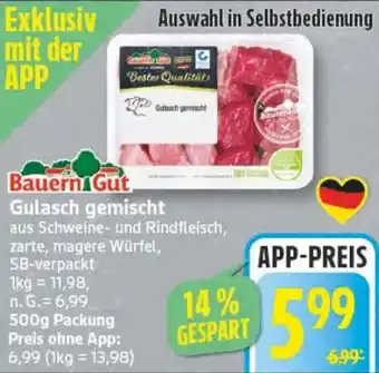 Edeka Bauern Gut Gulasch gemischt Angebot