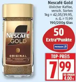 Edeka Nescafé Gold Angebot