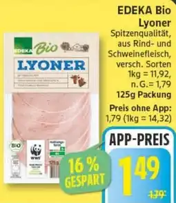 Edeka EDEKA Bio Lyoner Angebot