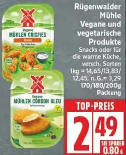 Edeka Rügenwalder Mühle Vegane und vegetarische Produkte Angebot