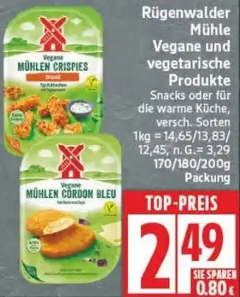 Edeka Rügenwalder Mühle Vegane und vegetarische Produkte Angebot