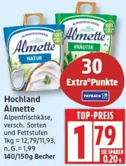 Edeka Hochland Almette Angebot