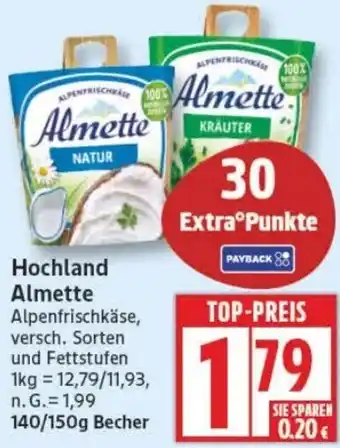 Edeka Hochland Almette Angebot