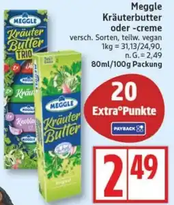 Edeka Meggle Kräuterbutter oder -creme Angebot