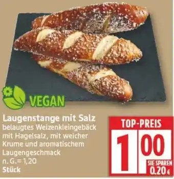 Edeka Laugenstange mit Salz Angebot