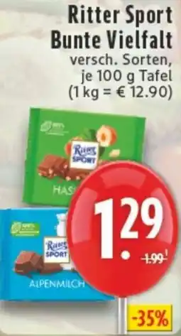Edeka Ritter Sport Bunte Vielfalt Angebot