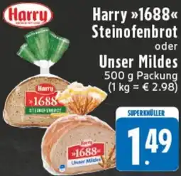Edeka Harry 1688 Steinofenbrot oder Unser Mildes Angebot
