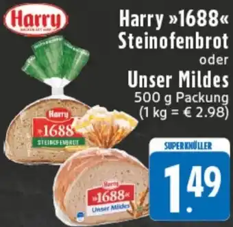 Edeka Harry 1688 Steinofenbrot oder Unser Mildes Angebot
