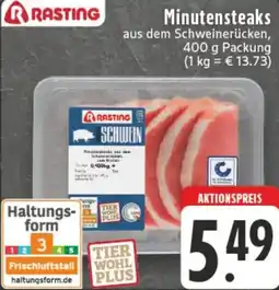 Edeka RASTING Minutensteaks Angebot