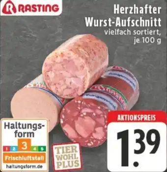 Edeka RASTING Herzhafter Wurst-Aufschnitt Angebot