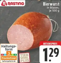 Edeka RASTING Bierwurst Angebot