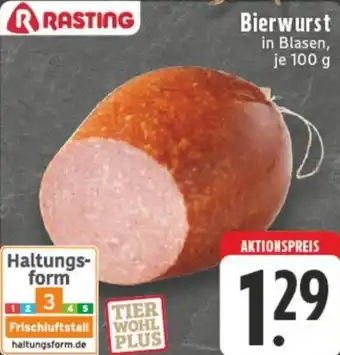 Edeka RASTING Bierwurst Angebot