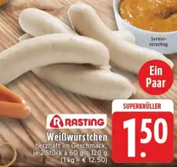 Edeka RASTING Weißwürstchen Angebot