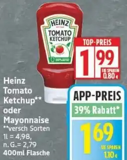 Edeka Heinz Tomato Ketchup oder Mayonnaise Angebot