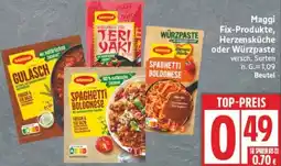 Edeka Maggi Fix-Produkte, Herzensküche oder Würzpaste Angebot