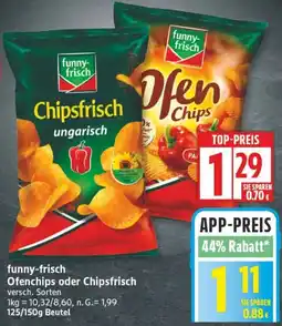 Edeka funny-frisch Ofenchips oder Chipsfrisch Angebot