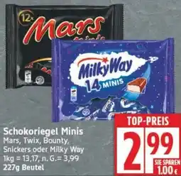 Edeka Schokoriegel Minis Angebot