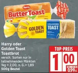 Edeka Harry oder Golden Toast Toastbrot Angebot