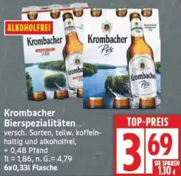 Edeka Krombacher Bierspezialitäten Angebot