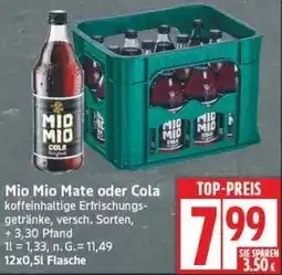 Edeka Mio Mio Mate oder Cola Angebot