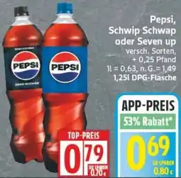 Edeka Pepsi, Schwip Schwap oder Seven up Angebot