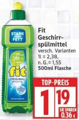 Edeka Fit Geschirrspülmittel Angebot