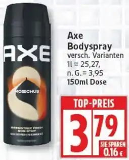 Edeka Axe Bodyspray Angebot