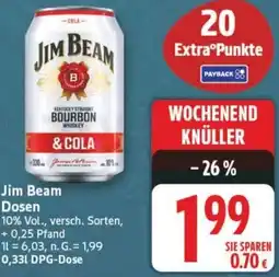Edeka Jim Beam Dosen Angebot