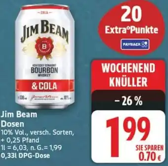 Edeka Jim Beam Dosen Angebot