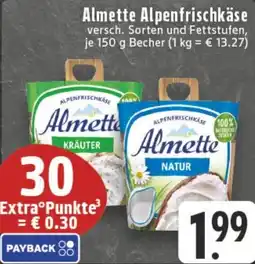 Edeka Almette Alpenfrischkäse Angebot